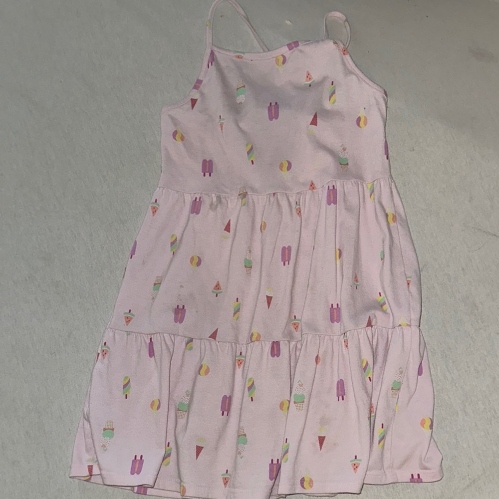 Kids Size 8 Cat & Jack Pink Tiered Sundress Sleeveless.